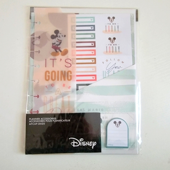 The Happy Planner Disney Oasis Mickey Classic Accessory Pack NWT - Picture 4 of 6